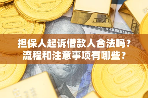 北京担保人起诉借款人合法吗？流程和注意事项有哪些？
