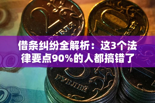 北京借条纠纷全解析：这3个法律要点90%的人都搞错了