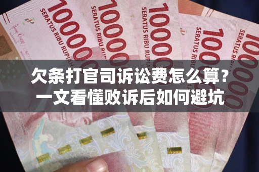 北京欠条打官司诉讼费怎么算？一文看懂败诉后如何避坑